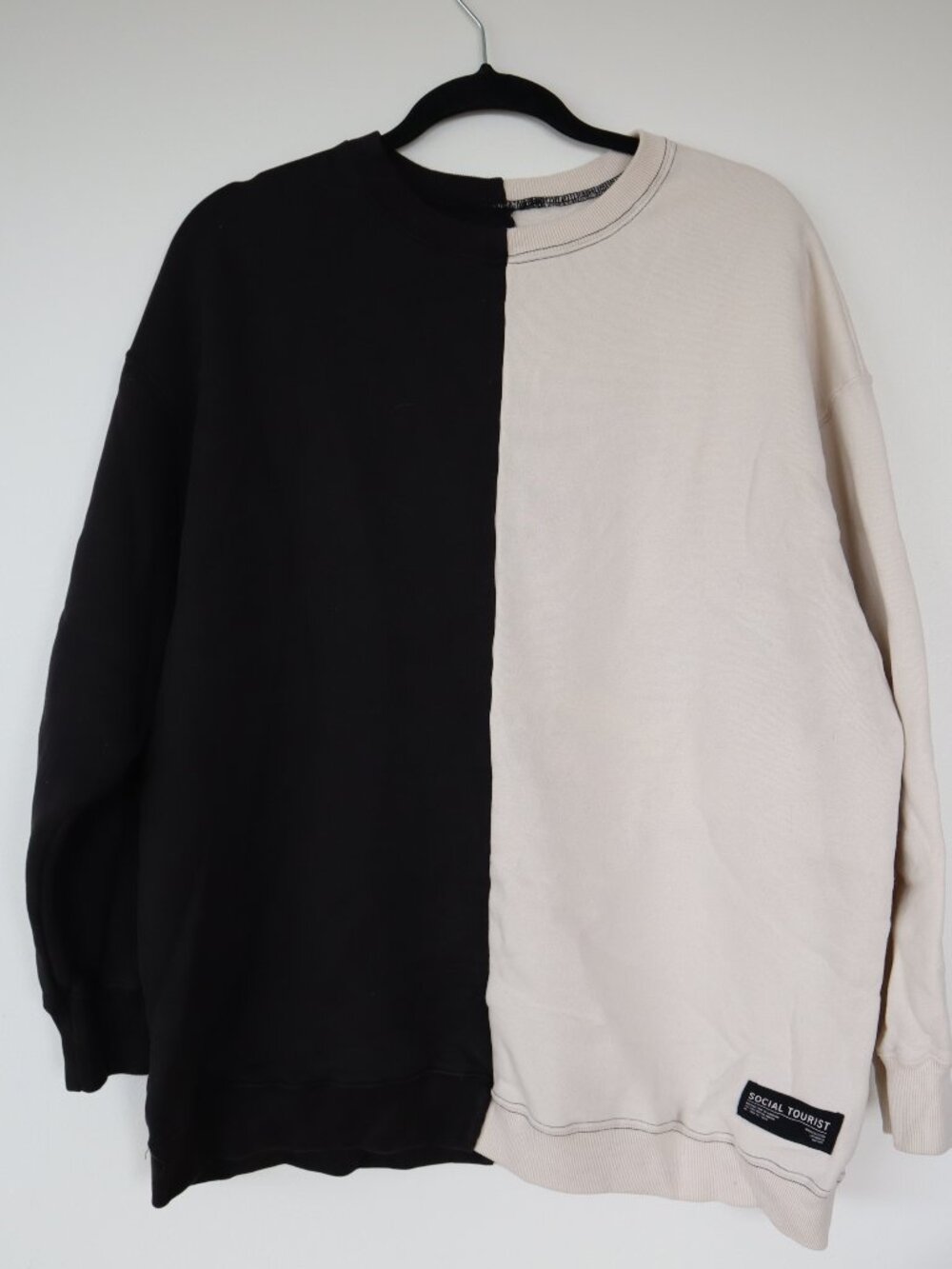 Social Tourist Two-Tone Colourblock Sweatshirt